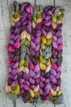 the yarn is multicolored and ready to be dyed