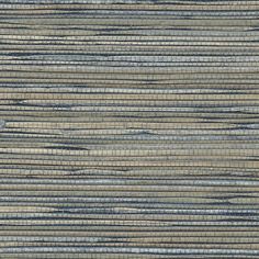 a close up view of an area rug with blue and beige stripes on it,