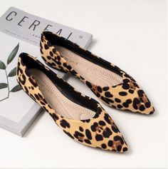 Sexy Leopard Pointed Toe Flats Ballet Shoes on Storenvy Comfortable Ballet Flats, Moccasins Women, Dress Office, Mary Jane Shoes Womens, Print Shoes, Womens Ballet Flats, Ballerina Shoes, Ladies Dress, Pointed Toe Flats