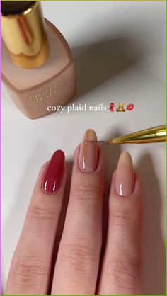 Follow for more nail art ideas!
.
video: heajiheaji
cozy patterned nail design, red berry teddy brown creme fall nails, detailed line nail art, satisfying nail tutorial video, gel nails, acrylic nails, fall nails, minimalist nails plaid nails, cozy nails, fall plaid, coquette nails simple nails, nail art, nail inspo, nail design, nail goals, nail ideas, beautiful nails, easy nails Easy Birthday Nail Ideas, Easy Plaid Nail Art, Plaid Nail Art Tutorial, Simple Nail Designs Brown, Christmas Minimalist Nails, Brown Plaid Nails, Nail Design Red, Cozy Nails, Nails Plaid