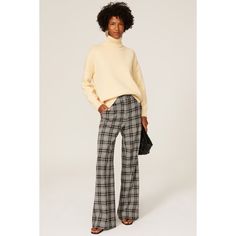 Multicolor plaid & check wool (63% Viscose, 36% Polyester, 1% Elastane); Lining (100% Cotton). Pants. Front zipper closure. Imported. Tanya Taylor, Fall Essentials, Rent The Runway, Closet Designs, Plaid Pants, Cotton Pants, Black Print, Plaid Pattern, Front Zipper