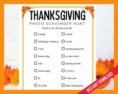 Thanksgiving Photo Scavenger hunt Bingo Thanksgiving, Thanksgiving Printable Games, Teen Scavenger Hunt, Happy Thanksgiving Sign, Thanksgiving Scavenger Hunt, Thanksgiving Facts, Scavenger Hunt Birthday, Thanksgiving Photos, Photo Scavenger Hunt