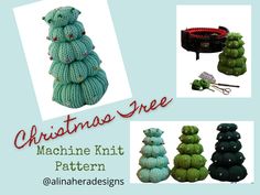 christmas tree machine knit pattern with instructions