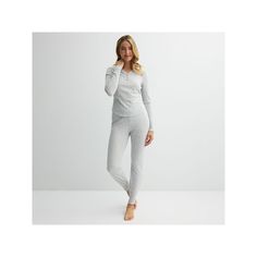 Embrace chilly nights in this cozy Women's Sonoma Goods For Life® 2-pc. Thermal Pajama Top & Pajama Bottoms Set. Click on this INTIMATES & SLEEPWEAR GUIDE to find the perfect fit and more! Embrace chilly nights in this cozy Women's Sonoma Goods For Life® 2-pc. Thermal Pajama Top & Pajama Bottoms Set. Click on this INTIMATES & SLEEPWEAR GUIDE to find the perfect fit and more! FEATURES Set includes top and pants Thermal construction Top: rounded hem, 3-button front, henley neckline, long sleeves w Snug Long Sleeve Sleepwear For Bedtime, Casual Snug Sleepwear, Cozy Snug Long Sleeve Sleepwear, Cozy Snug Sleepwear For Loungewear, Thermal Pajamas, Pajama Bottoms, Pajama Top, White Plaid, Modern Family