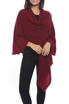 100% CASHMERE WRAP SHAWL - InCashmere Solid Cashmere Shawl For Winter, Winter Cashmere Shawl, Chic Cashmere Wraps For Fall, Chic Cashmere Wrap For Fall, Elegant One-size Cashmere Poncho, Chic Cashmere Shawl For Fall, Winter Cashmere Pashmina Shawl, Chic Cashmere Shawl, One Size Cashmere Wraps For Fall