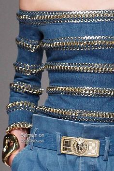 Balmain Spring 2014 Details French Fashion Designers, Denim Chic, Couture Details, Pierre Balmain, Be Creative, The Arts, French Fashion