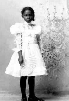 vintage everyday: Charming Portraits of American-African Young Girls from 1840s-90s Carmelita Spats, Historical Portraits, Big Dress, Alphonse Daudet, Black Photos, Vintage Children Photos, American Photo, History Notes, Vintage Portrait