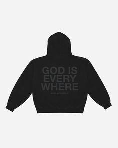 GOD IS EVERYWHERE Blackout Hoodie Exclusive Luxury Line, Ethically Made in the USA* "Where can I go from your Spirit? Or where can I flee from your Presence? If I ascend into heaven, You are there. If I make my bed in hell, behold, you are there. If I take the wings of the morning, and dwell in the uttermost parts of the sea, even there Your hand shall lead me and Your right hand will hold me." Psalm 139:7-10 Color: Black, Garment Dyed Made in the USA Fit: Oversized Fabric: Heavyweight, 80% cotton, 20% polyester Care: Standard wash, with like colors *some accessories excluded Size Specs: SIZE SML MED LG XL 2XL Chest Width 20.2" 22.2" 24.2" 26.2" 28.2" Body Length 26.5" 27.75" 28.85" 30" 31.2” God Is Everywhere Hoodie, Cute Hoodies For Men, Jesus Hoodies Aesthetic, Cute Christian Sweatshirts, Nhim Apparel, Kanye Hoodie, God Hoodies, God Is Everywhere, Stuff For Men