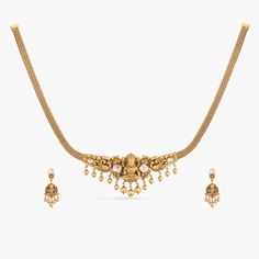 Explore Vasvi Nakshi Silver Choker Set Online | Paksha Gold Temple Necklace With Antique Finish For Festive Occasions, Festive Gold Temple Necklace With Antique Finish, Antique Gold Temple Jewelry Necklace For Festive Season, Festive Antique Gold Temple Jewelry Necklace, Traditional Antique Gold Festive Necklace, Heavy Antique Gold Necklace For Festive Occasions, Gold Antique Finish Temple Jewelry Necklace, Festive Diwali Jewelry With Antique Finish, Festive Chandbali Jewelry With Antique Finish