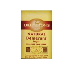 billington's natural demerra cough bar, unrefineed can sugar