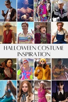 a collage of people dressed up as halloween costumes for the costume contest on tv