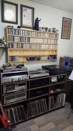 a room filled with lots of musical equipment