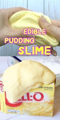 . Pudding Slime Recipe, Pudding Slime, Edible Slime, Kid Experiments, Amazing Crafts, Diy Event, Kids Valentines, Slime Recipe, Toddler Fun