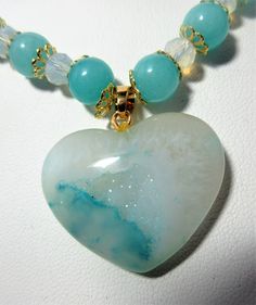 Geode Heart Necklaceturquoise Agate Heart Necklaceturquoise - Etsy Heart-shaped Agate Jewelry For Healing, Heart-shaped Agate Healing Jewelry, Healing Heart-shaped Agate Jewelry, Blue Heart-shaped Spiritual Necklace, Heart-shaped Agate Jewelry With Natural Stones, Heart Shaped Agate Jewelry With Natural Stones, Spiritual Turquoise Heart Necklaces, Spiritual Turquoise Heart Necklace, Spiritual Heart-shaped Turquoise Necklace