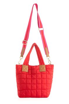 Perfect your on-the-go lifestyle with Shiraleah’s Ezra Mini Tote Cross Body. This classic tote features a sleek quilted texture with both double handles and a detachable, adjustable cross-body strap. Carry it with any outfit to complete your casual summer look. Pair with other items from Shiraleah's Ezra collection to complete your look! Features double handles, a detachable adjustable cross-body strap, top zip closure, 1 inner zip pocket, and 2 inner slip pocket Shiraleah is a trend-driven life Baby Bubble Romper, Luggage Backpack, Nylon Tote, Strap Top, Hair Accessories Jewelry, Mini Tote, Summer Look, Mini Crossbody, Garment Bags