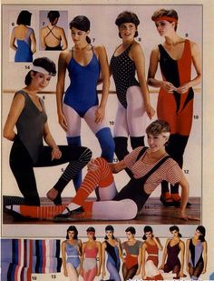 Aerobics Outfit, 80s Sports Fashion, 80s Aerobics, 1960s Outfit, Jcpenney Christmas Catalog, 80’s Outfits, Early 90s Fashion