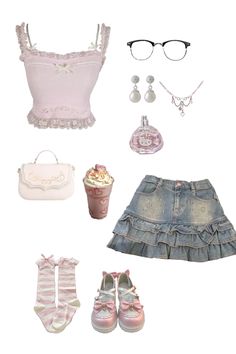 #fashion #cute #cutesummeroutfitsforwomen   #pink #coquette #outfit #outfitidea #outfitideasforwomen #outfitideas4you #clothes Pink Outfits Inspiration, Coquette Preppy Outfit, 2000s Coquette Outfits, Outfit Inspirations Coquette, Coquette Fit Ideas, Lanacore Outfits, Cuqoutte Outfits, Real Coquette Outfit, Pink Coquette Clothes