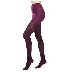 Our Paisley Pop Sweater Tights give a pop of playful fun no matter what you're wearing with them. These cuddly tights have a solid base are covered in an offset, lighter colored paisley pattern that will make your outfit - and their eyes - pop. Made with a cotton blend, these tights are soft and cozy, so you can chill out while staying warm. Choose from a variety of striking colors, or get them all so you can pop out of the frame. Fitted Purple Thigh High Stockings, Fitted Purple Legwear For Winter, Purple Stretch Legwear For Winter, Winter Stretch Purple Legwear, Winter Purple Stretch Legwear, Trendy Fitted Tights For Fall, Trendy Thigh-high Tights With High Stretch, Trendy Thigh High Stretch Tights, Winter Compression Thigh High Legwear