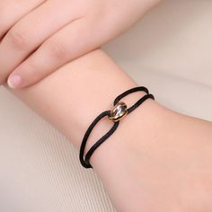 Ribbon Bracelets, Simple Fashion, Adjustable Bracelet, Metal Buckles, Real Gold, Womens Bracelets, Simple Style, Rope Bracelet, Retro Style