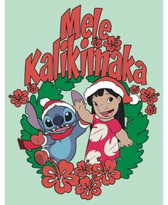 an image of a cartoon character with the words mele kalkmaka