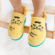 MILK&MOO KIDS SLIPPERS: Milk&Moo kids slippers are made of 100% Turkish cotton. HOUSE SLIPPERS FOR KIDS: These house slippers designed for kids aged 5-6 with shoe sizes EU 29-30, US 12C, 12.5C. They are made of %100 cotton and features a smooth inner sponge to be super soft against your child's skin. They do not feature any additional fabric on the inside to keep feet cooler, breathable and feel more lightweight. EASY TO SLIDE ON: They’re strategically designed with stretchable slingbacks for a relaxed and secure fit. They allow the feet to move and grow without being constricting. Moreover, they provide enough air while adding some warmth without overheating to make slippers always stay fresh. They can be put in the washing machine. High quality certified cotton holds up very well even af Yellow Slip-on Winter Slippers, Non-slip Flat Slippers For Indoor Use, Non-slip Flat Indoor Slippers, Indoor Slippers With Soft Sole, Soft Sole Flat Indoor Slippers, Flat Indoor Slippers With Soft Sole, Soft Sole Flat Slippers For Indoor Use, Indoor Flat Slippers With Soft Sole, Non-slip Cartoon Slippers With Round Toe