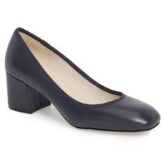 Brand New Kenneth Cole New York Women's Eryn Navy Blue Leather Block Heels Pumps. Women's Size 9.5 | 9 1/2. New To Poshmark? Sign Up Using Invite Code: Tentoday For $10 Off Your Purchase! - Low Pump - Block Heel - Nappa Leather Upper - Leather Lining - Manmade Materials Sole - Approx. 2 Inch Heel Casual Career Professional Work Everyday Classic Office Comfort Date Night Out Modern Summer Winter Fall Spring Blogger Casual Minimalist Trends Trendy Favorite Fashion Comfortable Every Day Wardrobe St Blue Leather Court Shoes For Spring, Blue Block Heels For Fall, Classic Blue Heels For Work, Blue Heels For Workwear In Fall, Elegant Blue Heels For Fall, Blue Medium Width Heels For Office, Blue Block Heel Heels For Fall, Blue Block Heels For Spring Formal, Blue Block Heels For Spring Formal Events