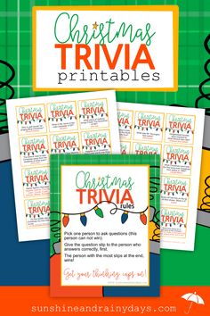 christmas trivia printables for kids to use in the classroom or at home