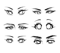 an image of the eyes drawn in different ways