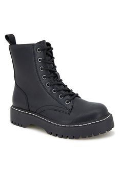 PRICES MAY VARY. Lace Up Side Zipper Lug Outsole Padded Insole Ankle Combat Boots, Womens Combat Boots, Black Combat Boots, Ankle Bootie, Lug Sole, Ankle Booties, Fashion Boots, Bootie, Side Zipper