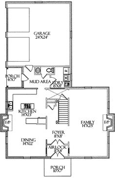 the first floor plan for this house