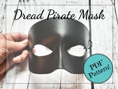 PDF Pattern Leather Mask Template Dread Pirate Cosplay Costume Halloween Costume Mask Masquerade Mask Tutorial Leatherwork Pattern - Etsy Pirate Cosplay, Leather Working Patterns, Halloween Costume Mask, Leather Craft Projects, Mask Tutorial, Mask Template, Mask Masquerade, Leather Mask, Costume Mask