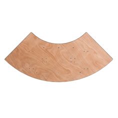 a wooden board with holes in it on a white background