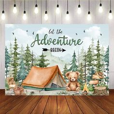 Mocsicka Adventure Bear Theme Party Backdrops – Mocsicka Party Dinosaur Theme Birthday, Custom Backdrops, Command Hooks, Bear Theme, Theme Birthday Party, Dinosaur Theme, Theme Party Decorations