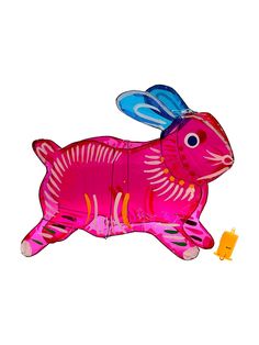 an inflatable balloon shaped like a rabbit