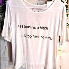 Nwt Daydream Nation Cropped Tee **Explicit Words** 96% Rayon 4% Spandex Tees Aesthetic, Daydream Nation, Barbie Sweatshirt, Slogan Tees, Silly Shirt, Bodysuit Top, Weird Shirts, Slogan Tee, Cropped Tee