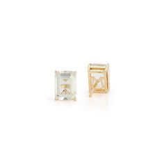 Born and raised in Montego Bay, Jamaica, self-taught designer Matthew Harris discovered a love for jewelry-making upon his arrival in the United States. He launched MATEO in 2009, a fine jewelry brand that draws inspiration from modern art—for the modern woman. Here, beautiful green amethyst are set in yellow gold to form these subtle studs. Product Details 14K yellow gold. Green amethyst. Post back. Made in New York. Care Instructions Store in a dust bag when not in use. Size & Fit 8 mm x 6 mm Amethyst Set, Amethyst Studs, Amethyst Gold, Nova York, Pearl Gemstone, Green Amethyst, Baroque Pearls, 14kt Gold, Jewelry Branding