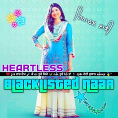 the poster for heartless is shown with an image of a woman in a blue dress