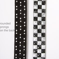 Snap on, interchangeable roller buckle White & Black checkerboard studs have rounded prongs on the backs to prevent snagging on pants like all studded belt owners know about. Material: synthetic leather with quality PU leather. Width: 1 1/2" (38 mm) Sizing: This belt is measured from inside edge of buckle to the center hole, the 3rd hole from the tip end. order 2 inches larger than pants size for best fit. e.g.: S 30"-32" fits pants size 28"-30"; M 33"~35" fits pants size 31"-33"; L 36-38" fits Adjustable Black Belts With Rivets, Black Punk Belt With Rivets, Adjustable Black Belts With Studs, Adjustable Black Belt With Studs, Belt Without Buckle, Studded Belt, Synthetic Leather, Punk Rock, Pu Leather