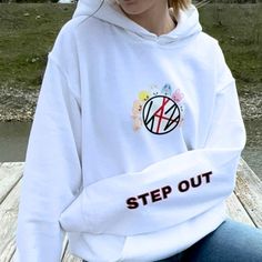 Introducing the new Stray Kids SKZOO logo Hoodie!  A must have for every Stay! - All styles are UNISEX for both women and men - Classic fit. Runs true to size.  - Recommend ordering one size larger for an oversized fit Sweatshirt & Hoodie - 50% cotton & 50% Polyester Long Sleeve - 100% Cotton If you have any questions or for more details, please feel free to contact me at any time on Etsy or Instagram (@PrinTeezStudio) Thank you so much for supporting my small business! White Winter Hoodie For School, White Casual Sweatshirt For School, Sporty Crew Neck School Hoodie, Sporty School Hoodie Top, Sporty Hoodie For School, Sporty White School Hoodie, White Sporty Hoodie For School, Stray Kids Shoes, Stray Kids Hoodie