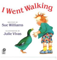 i went walking by sue williams illustrated by julia viyas book cover art for children's books