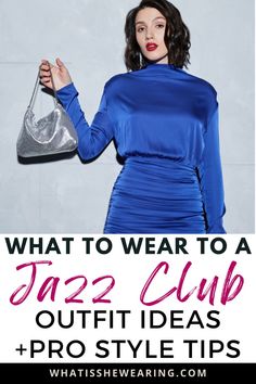 OMG! I'm loving this post for jazz concert outfits. I went to New Orleans for a bachelorette party and planned 5 different going out looks for jazz events and all the outfit inspo came from this post! If you're looking for a classy jazz club outfit, sexy jazz club outfit, what to wear to a jazz concert outfit, jazz fest outfit, jazz concert outfit night, jazz club look, jazz club aesthetic, what to wear to a jazz club, jazz club outfit classy, what to wear to a jazz festival, what to wear to an outdoor jazz concert, winter concert outfits, dressy concert outfits, and cute concert outfits! What To Wear To A Jazz Club Outfit, What To Wear To A Jazz Club, Outfits For Jazz Club, Jazz Party Outfit, Jazz Club Aesthetic Outfit Women, Jazz Club Aesthetic