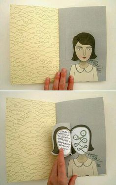 someone is making a paper doll out of a book