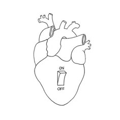 a drawing of the human heart with an arrow pointing to one on it's left side