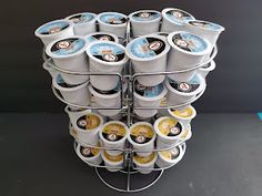 a stack of cups sitting on top of each other