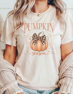 Pumpkin Season Shirt For Her Autumn Clothes Women Coquette Fall Pumpkin Shirt Cozy Season Birthday Gift Idea Autumn Birthday Gift For Her A great shirt for the Fall season! Enjoy this comfy Comfort Colors shirt for yourself or get it for someone else. We know this shirt will be enjoyed all season long.  Comfort Colors 100% Pre-Shrunk Cotton Machine wash. Autumn Clothes Women, Coquette Pumpkin, Boho Pumpkin, Autumn Birthday, Cozy Season, Pumpkin Season, Pumpkin Seasoning, Fall Birthday, Autumn Clothes