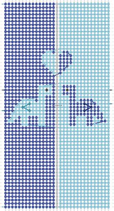 an image of a blue and white pattern with the words, i love you on it