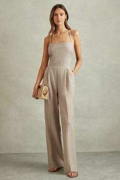 Wool Jumpsuit, Fancy Jumpsuit, Strappy Jumpsuit, Tailored Jumpsuit, Jumpsuit Outfits, Pleated Jumpsuit, Wedding Women, Petite Coat, Jumpsuit Online