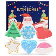 PRICES MAY VARY. VALUE Christmas Bath Bombs for kid: suitable for boys, girls, christmas gifts for women, a great gift for Chirstmas, Surprise your kids with this lovely bath bombs. NATURAL INGREDIENTS&fruity smell: All of kids bath bombs are lovingly handmade, and are natural ingredients. After you putting them in water where they dissolve completely, also no grit on the bottom of the tub also. After dissolved, you will have a really nice smell that makes the bathroom smell so good. Kids will l Kids Christmas Tree, Gifts For Teenage Girls, Bubble Christmas, Christmas Trees For Kids, Stocking Stuffers For Girls, Holiday Toys, Stocking Stuffers For Kids, Puffy Stickers, Bath Time Fun