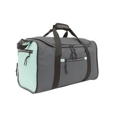 This 20 inch duffel is compactible and folds flat for easy storage. For ease of use, carry by the webbing handles or the shoulder strap which is adjustable. Made of rich polyester, it measures 20 inch x 10 inch x 11 inch. Ideal for the gym or travel. Meets airline carry-on restrictions. Also available in black. Color: Gray. Small Workspace, Travel Duffel Bag, Weekend Travel Bags, Sports Travel, Hospital Bag, Ballet Girls, Travel Duffel, Duffel Bag Travel, Tool Bag