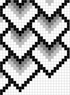 a black and white cross stitch pattern